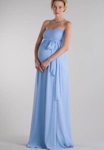 chiffon-strapless-empire-long-maternity-bridesmaid-dress