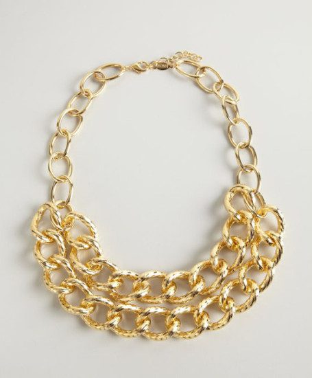 av-max-gold-textured-tiered-chain-link-necklace